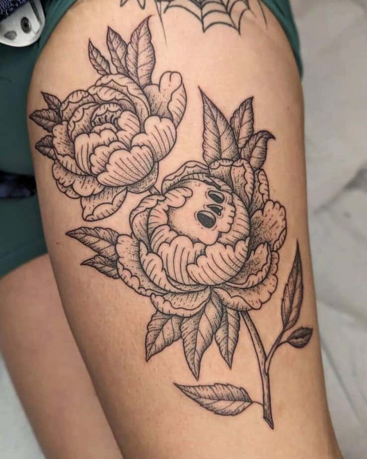 4. A skull in a petal