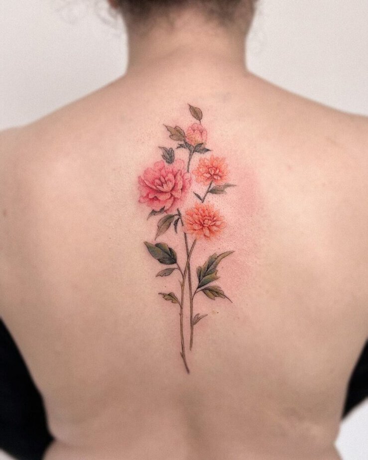 5. Bouquet of dahlias