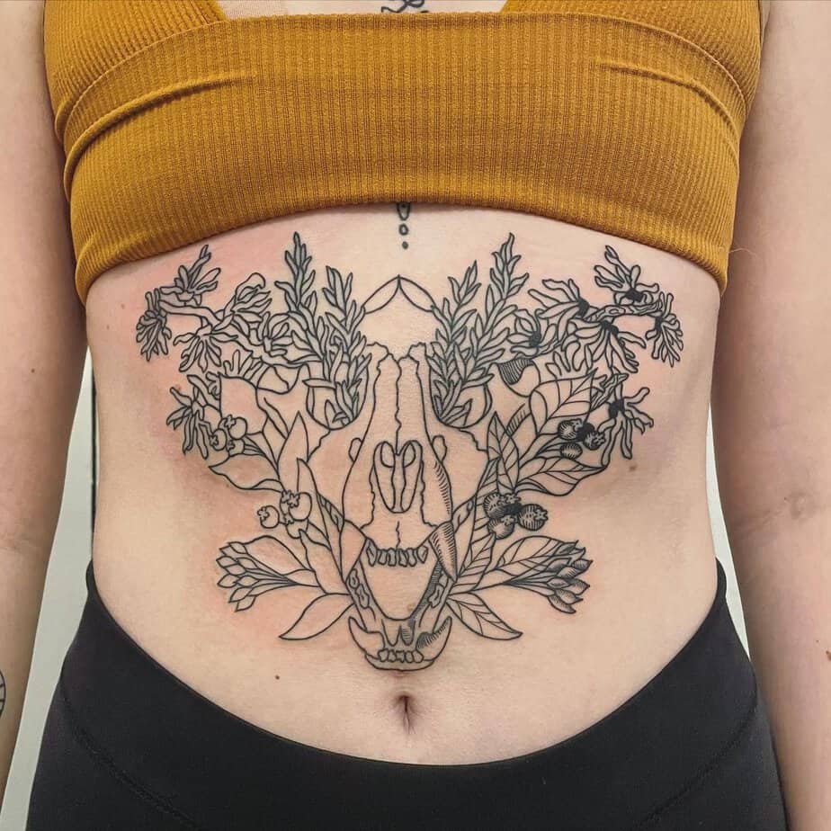 Incredibly detailed stomach piece