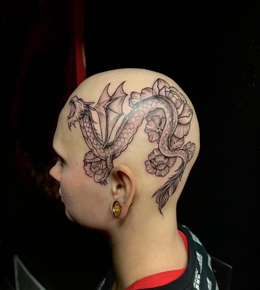 14. A dragon tattoo