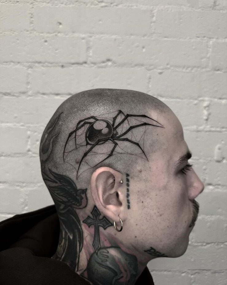 16. A spider tattoo