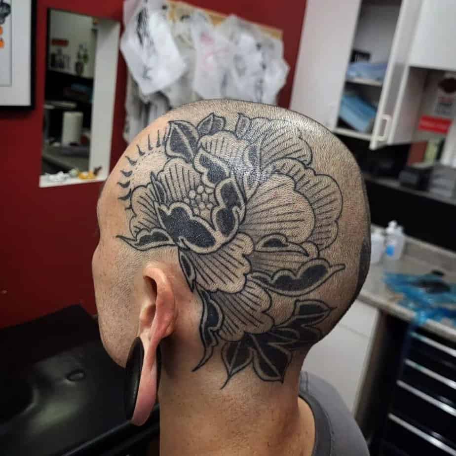 7. Peonies and leaves