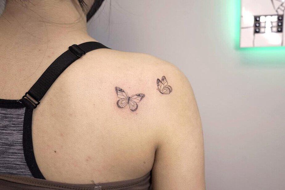 17. Fine-line butterflies