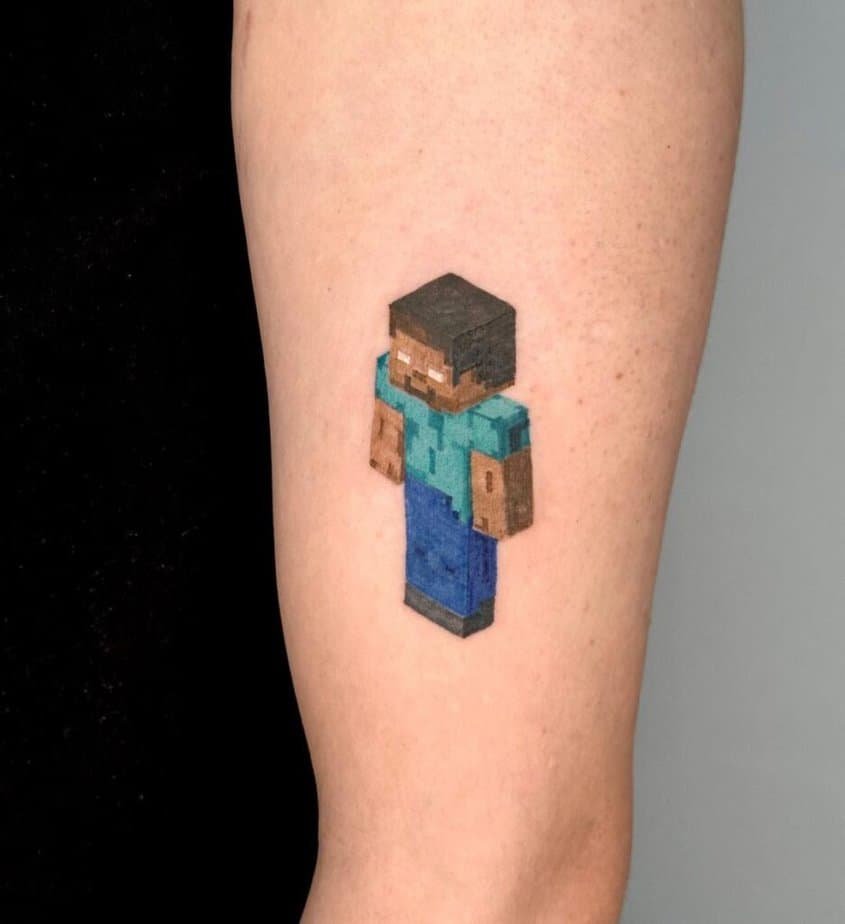 Herobrine tattoo