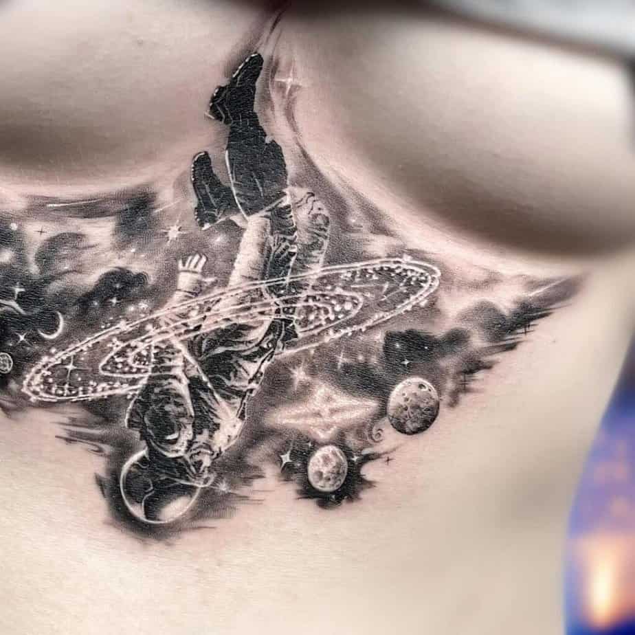 Black (and gray) space tattoos