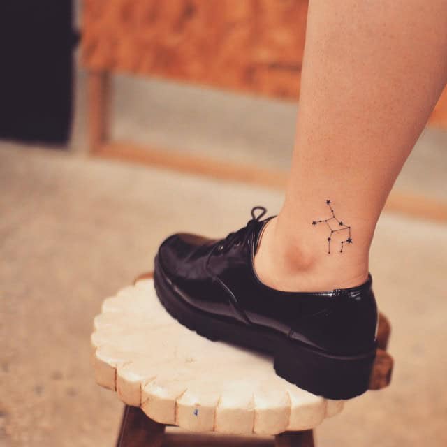 Virgo constellation ankle