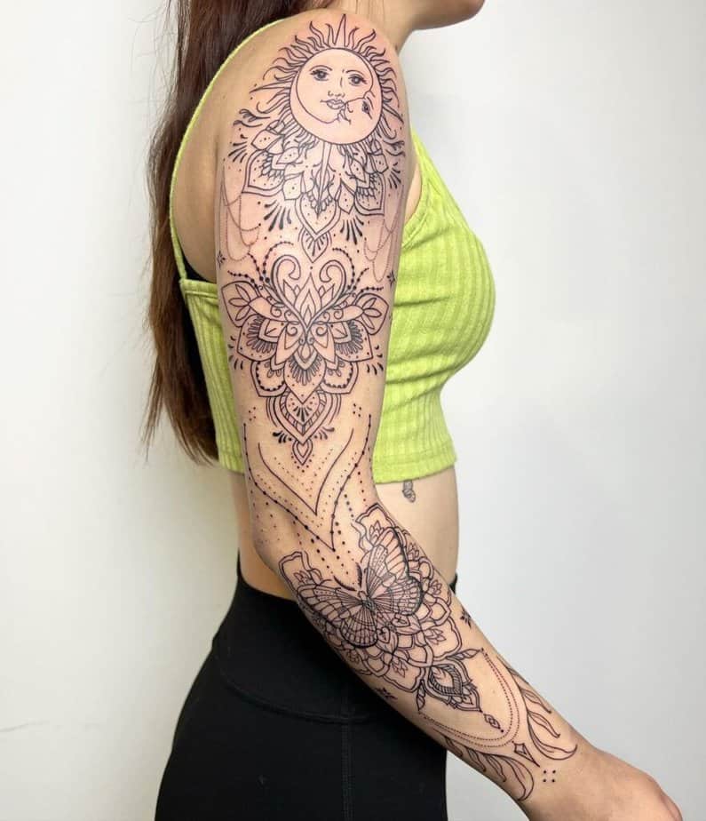 8. Intricate mandala sleeve