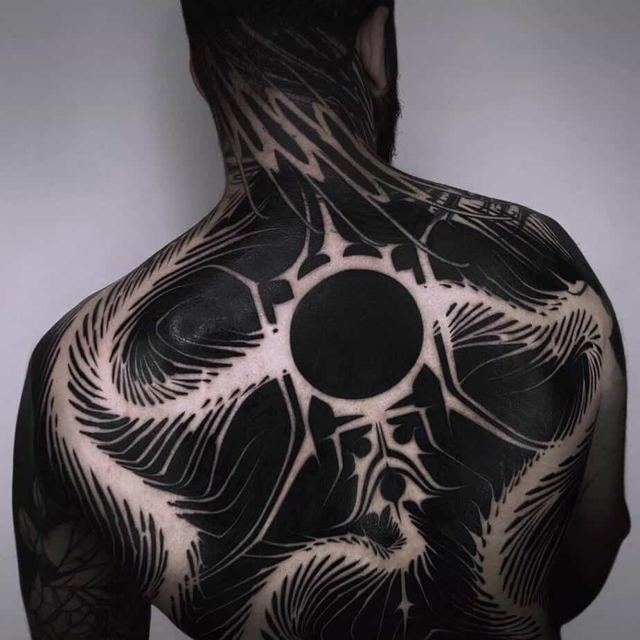 10. A back sleeve tattoo