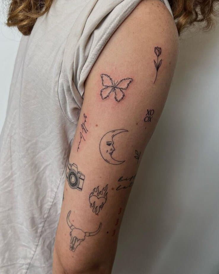 20. Dreamy patchwork tattoos