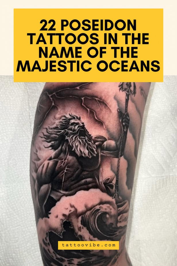 22 Poseidon Tattoos In The Name Of The Majestic Oceans