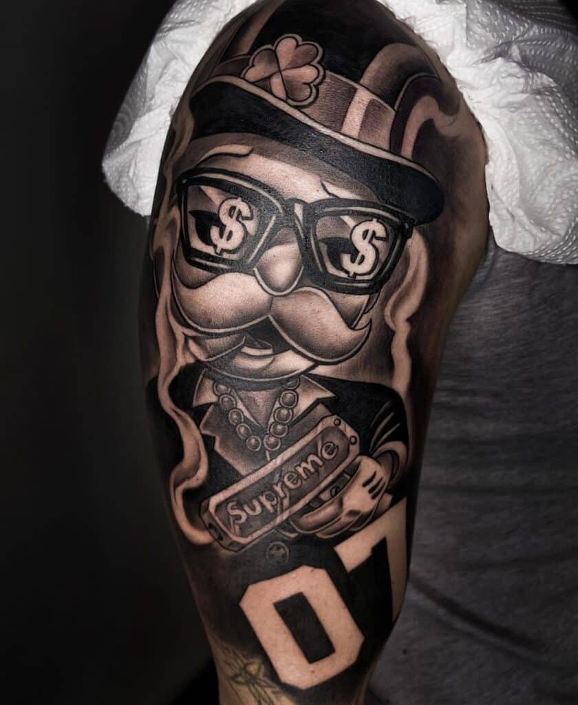 Monopoly man tattoo ideas