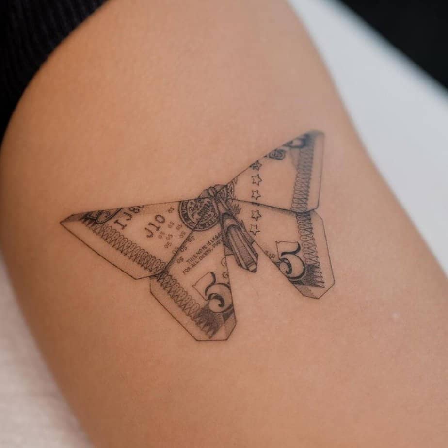 Unique money tattoo designs