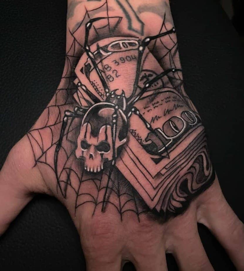 Money bundle tattoo ideas