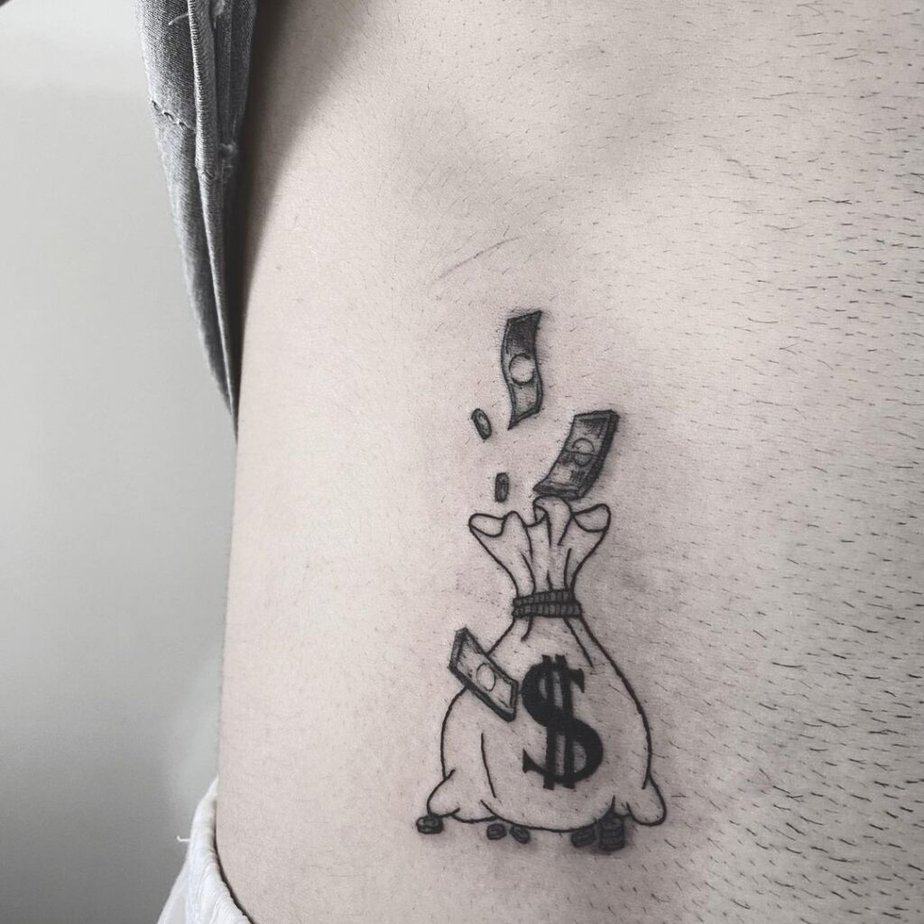 Bag of money tattoo ideas