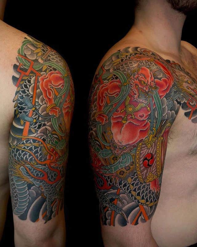 13. Brilliant Japanese dragon