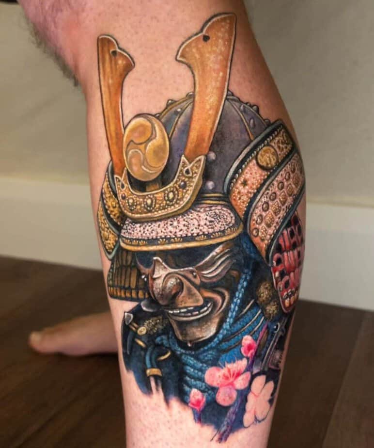 Colorful Samurai tattoo
