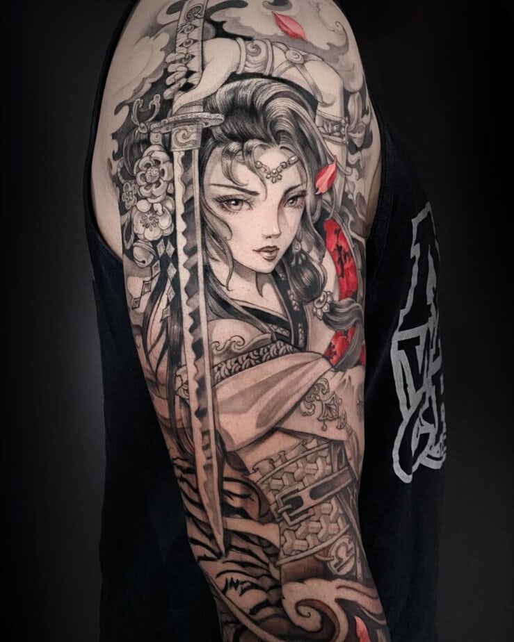 Unique Samurai tattoos