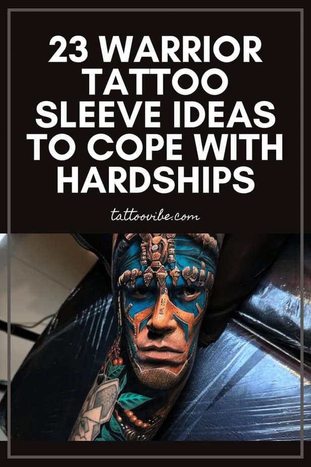 Half-sleeve warrior tattoos
