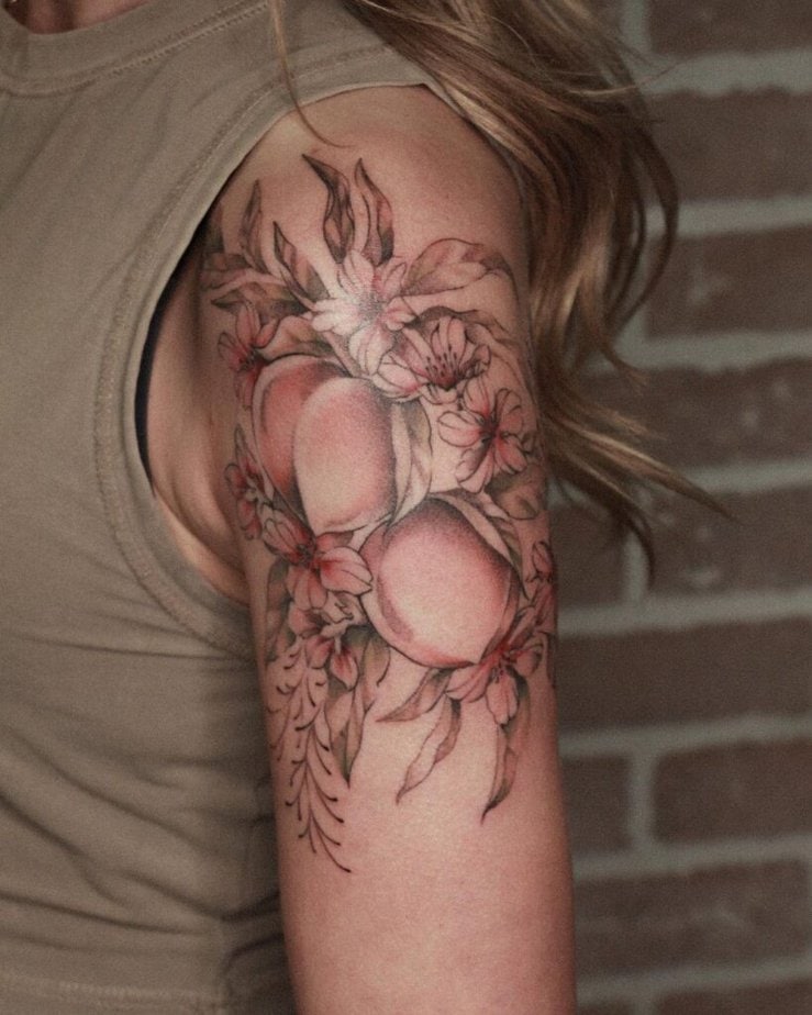 22. A muted peach tattoo 