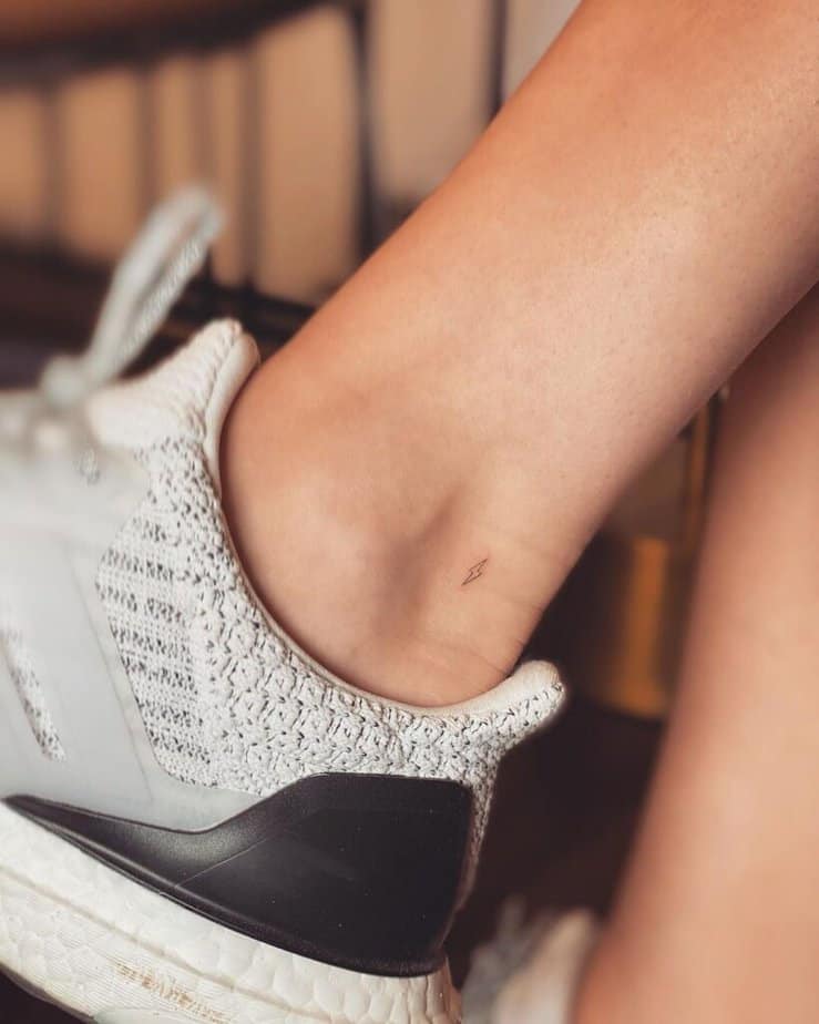 6. A little lightning bolt tattoo 