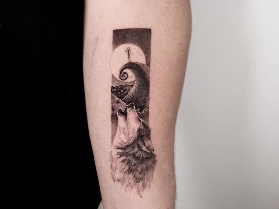 Nightmare before wolf tattoo