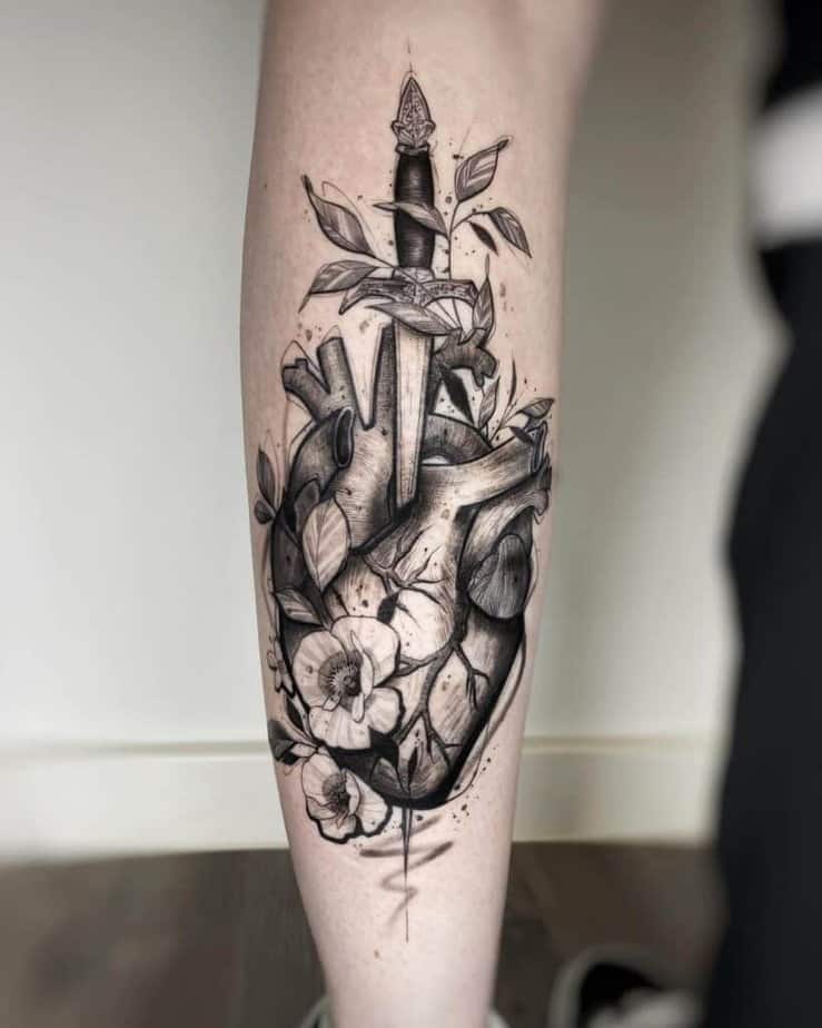 Unique dagger tattoo ideas