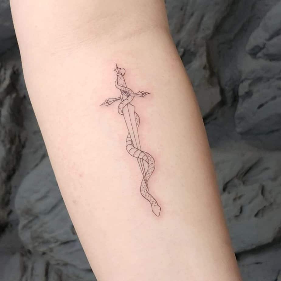Unique dagger tattoo ideas