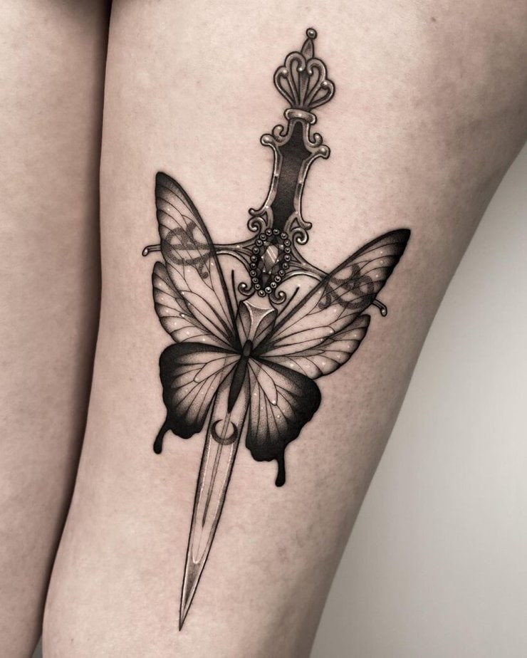 Unique dagger tattoo ideas