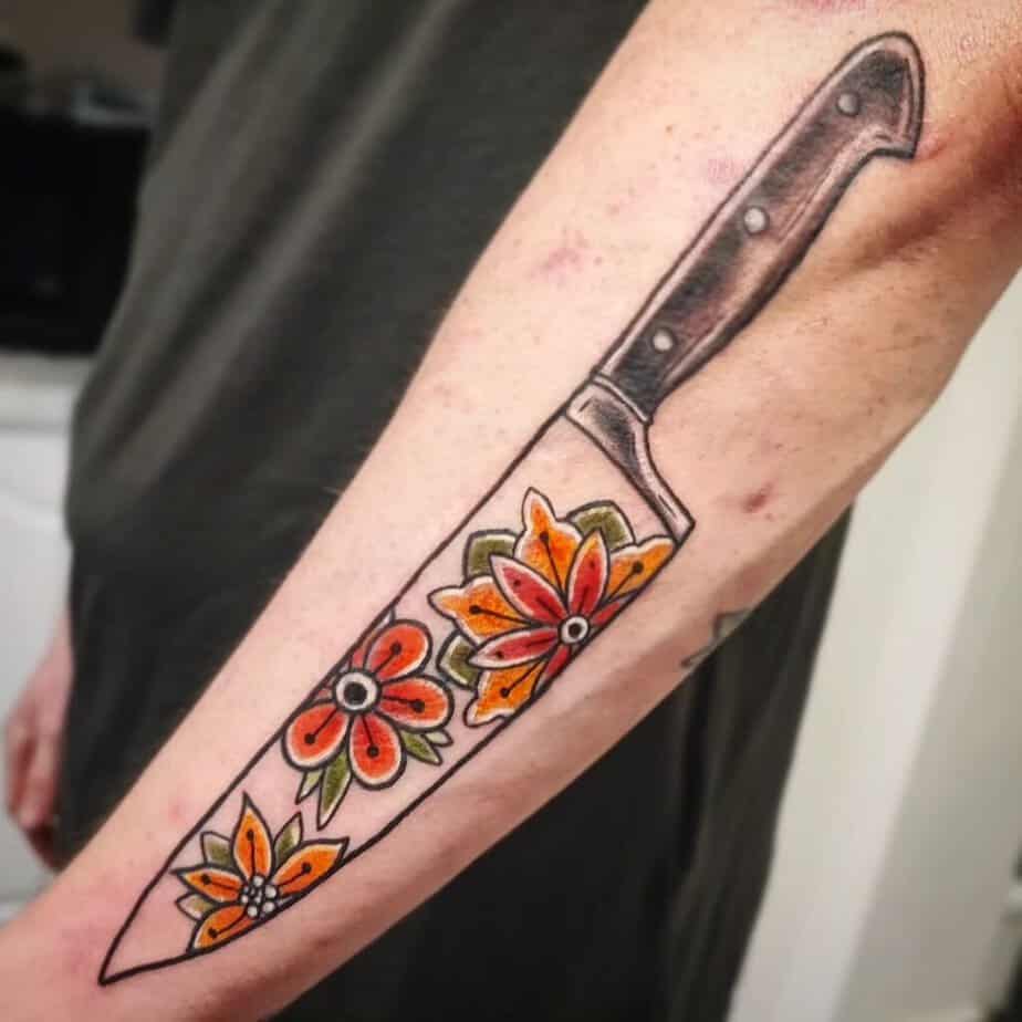 24. A traditional chef tattoo