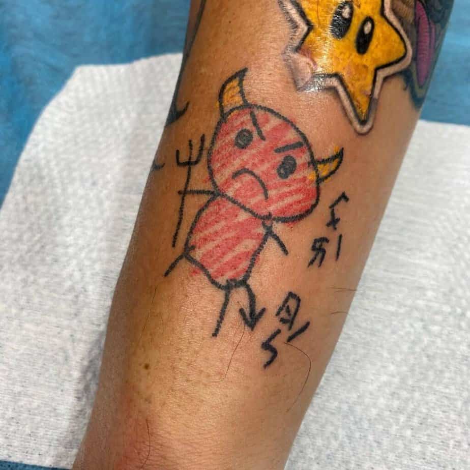 Funny devil tattoo ideas