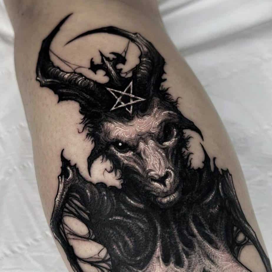 Satan tattoo