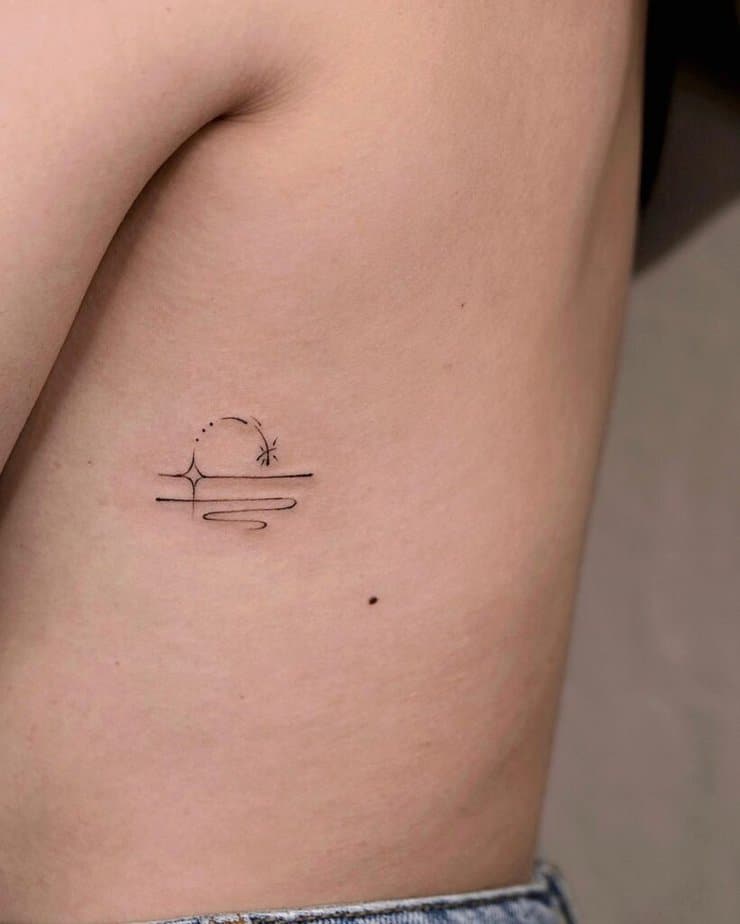 Libra abstract tattoo