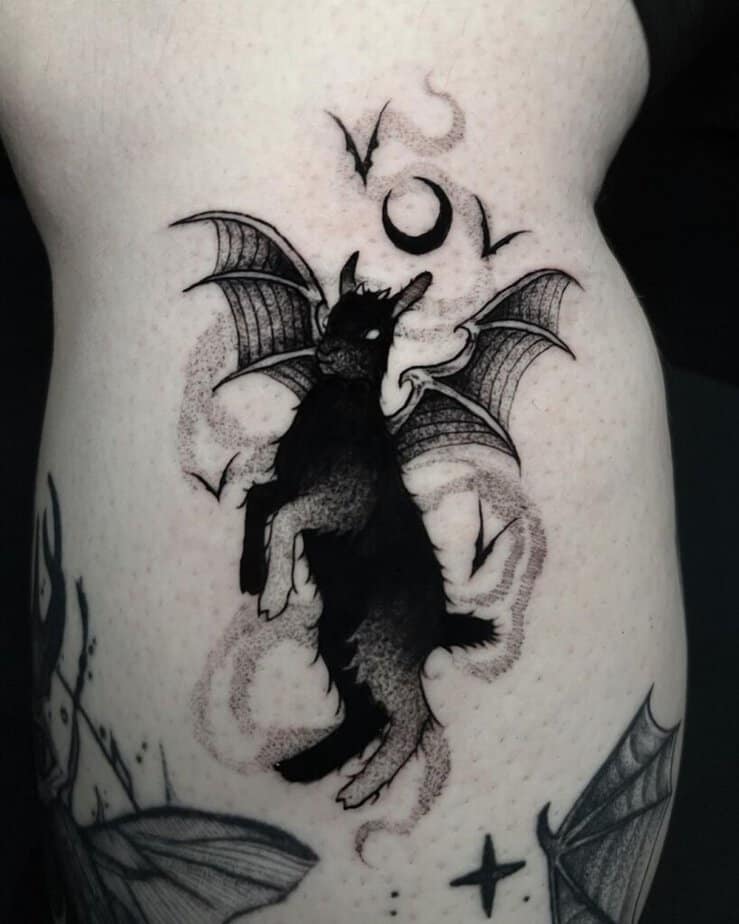 Dark animal tattoos