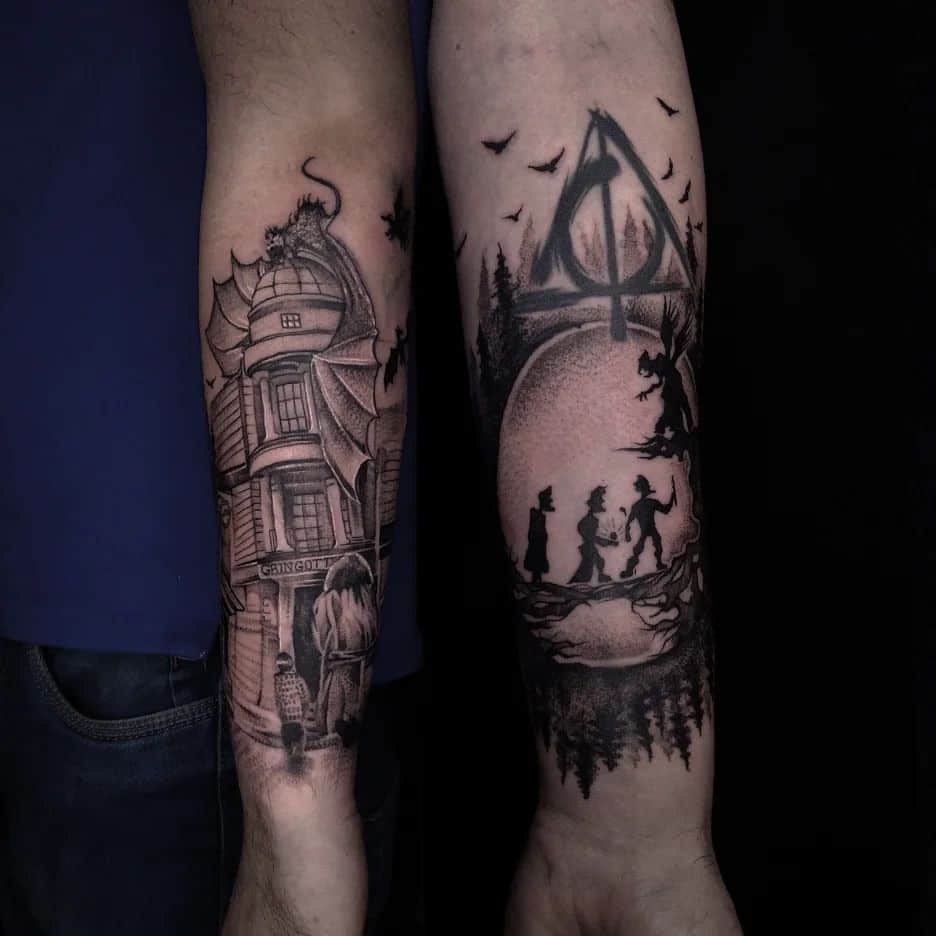 Interesting and unique Harry Potter tattoos
