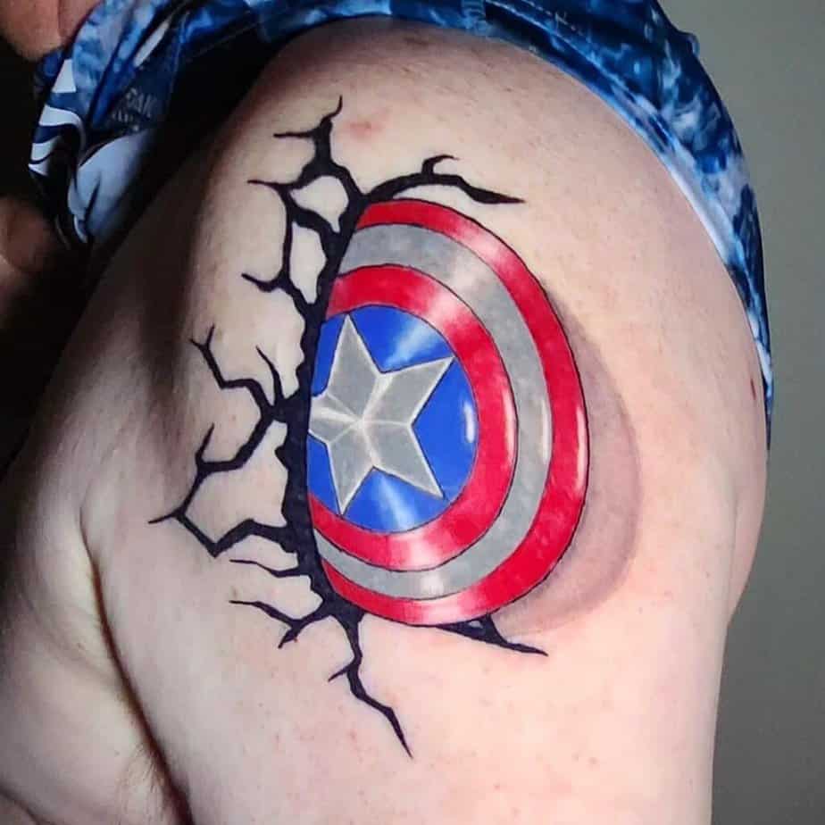 Captain America Avenger tattoo