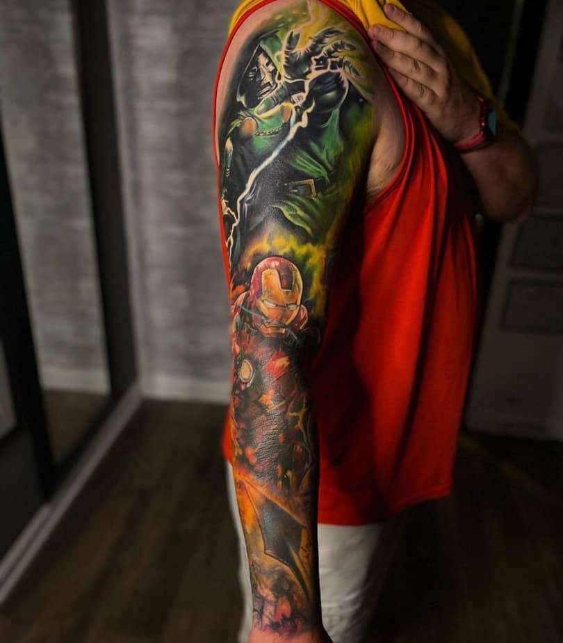 Avenger tattoo sleeve