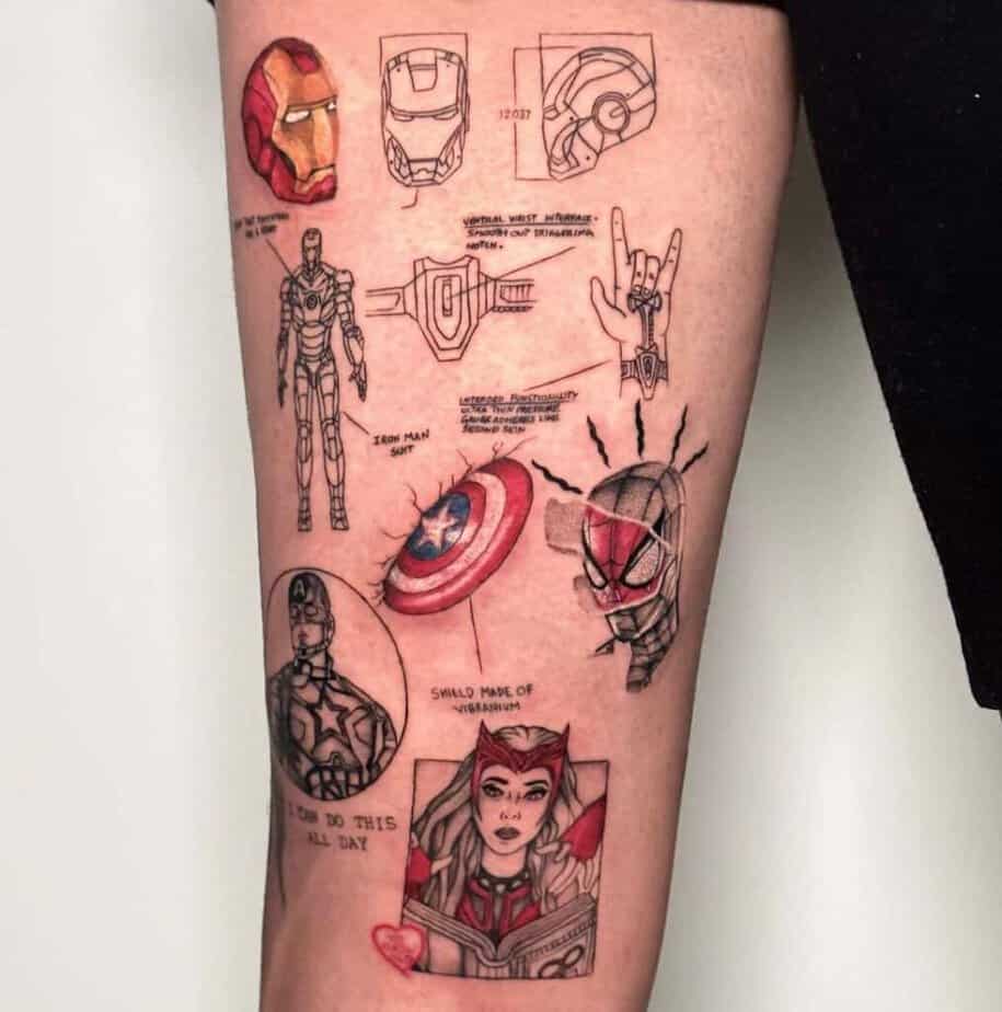Unique Avenger tattoo ideas