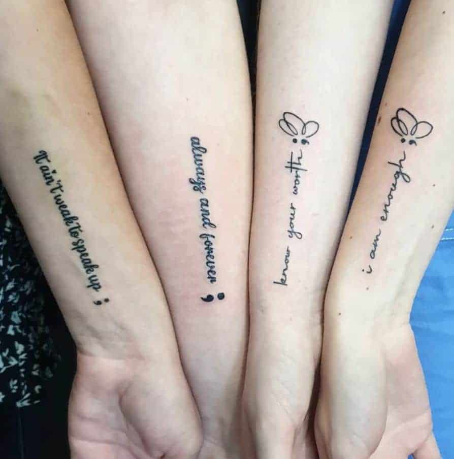 Matching tattoo with a friend, partner, or family member