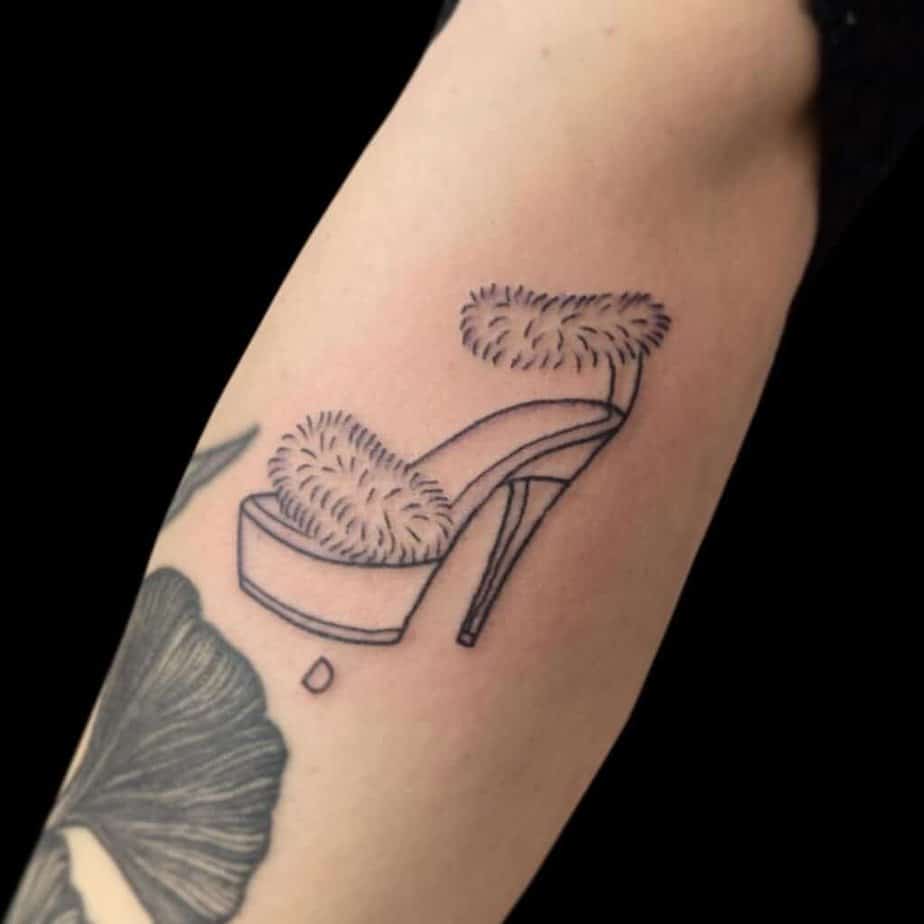 9. High heels tattoos