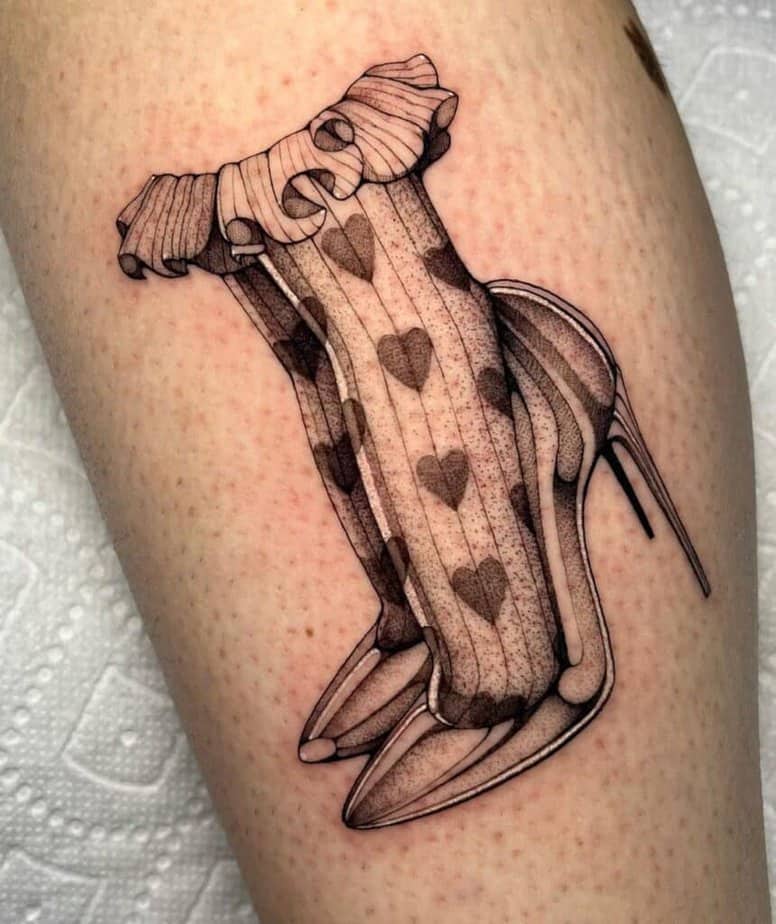 9. High heels tattoos