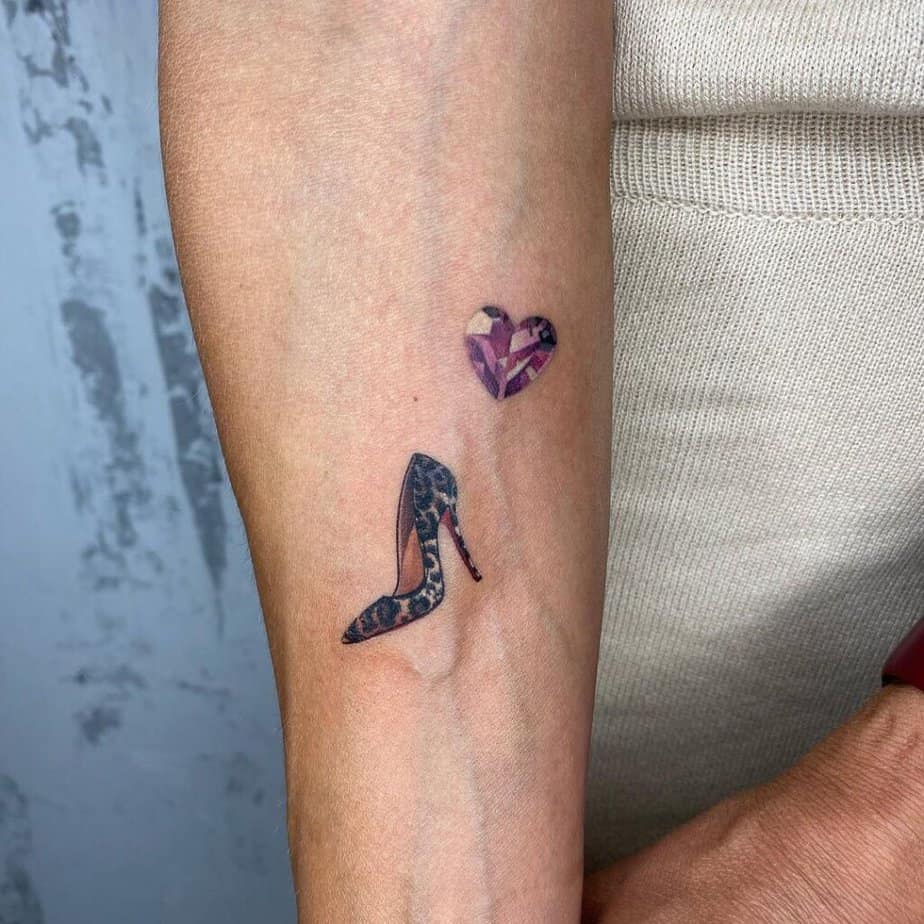 9. High heels tattoos