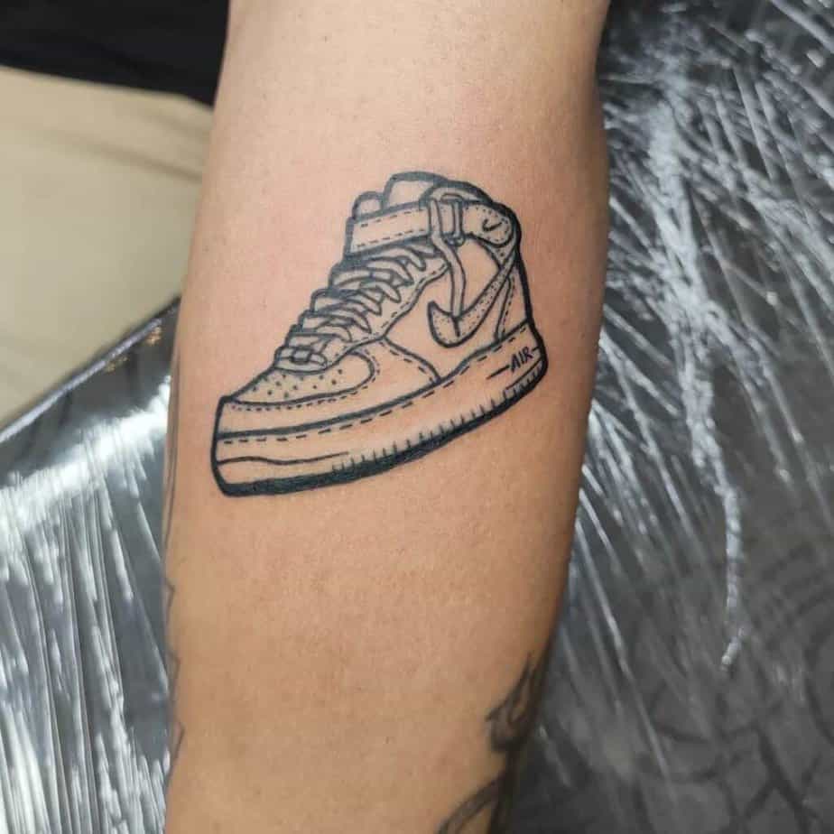 2. Nike shoes tattoos