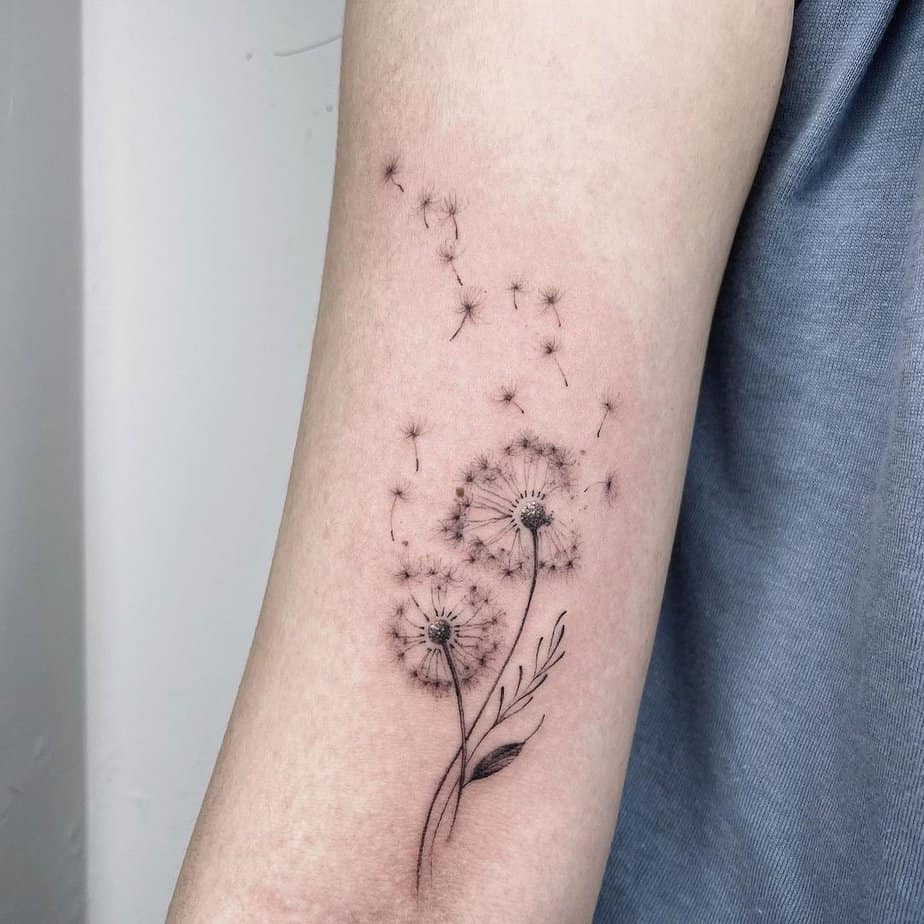 20 Adorable Dandelion Tattoo Ideas To Give You Hope and Strength