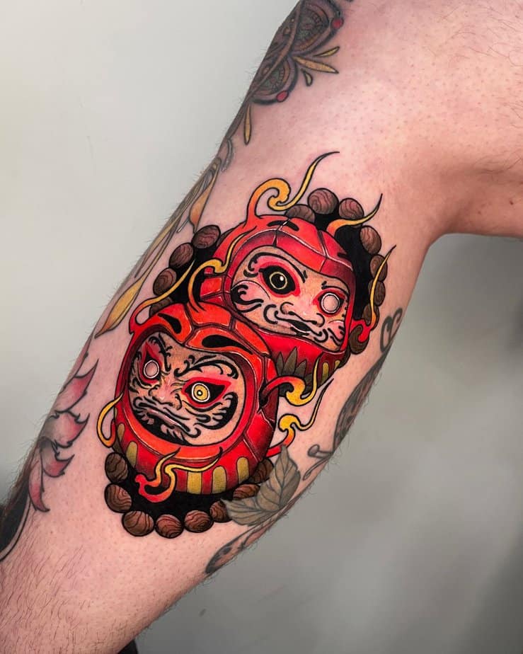 20 Fascinating Daruma Tattoo Ideas To Attract Good Luck