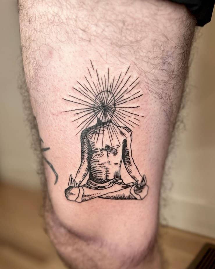 Yogi with radiant mind