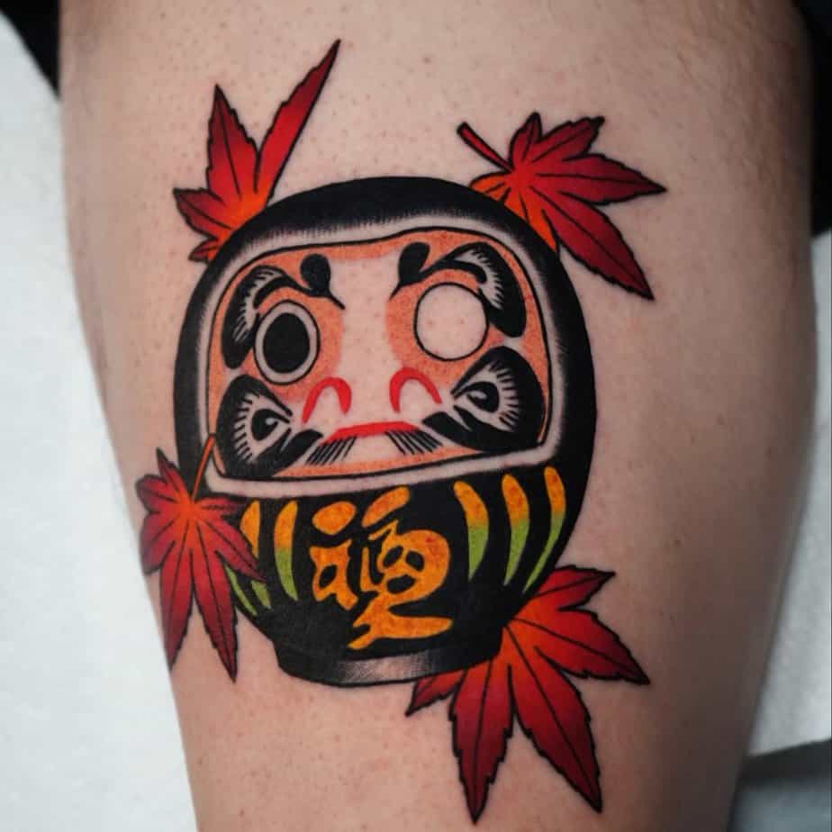 20 Fascinating Daruma Tattoo Ideas To Attract Good Luck