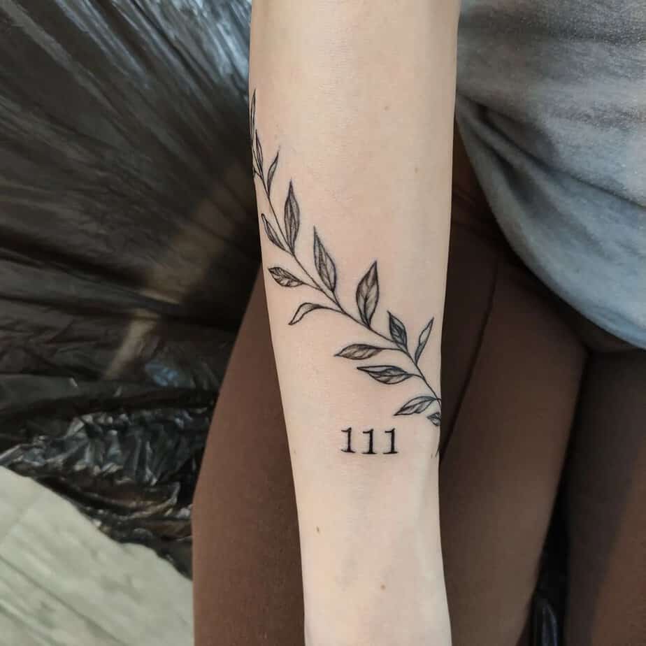 111 with botanical flair