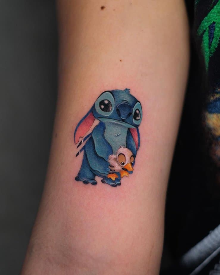 Sad Stitch tattoo