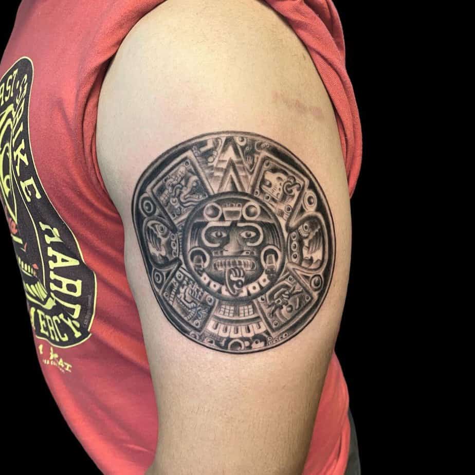 20 Awesome Aztec Tattoos That Will Steal Your Heart