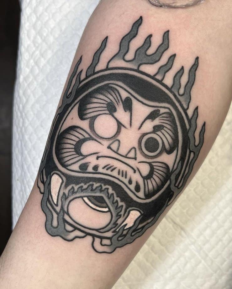 20 Fascinating Daruma Tattoo Ideas To Attract Good Luck